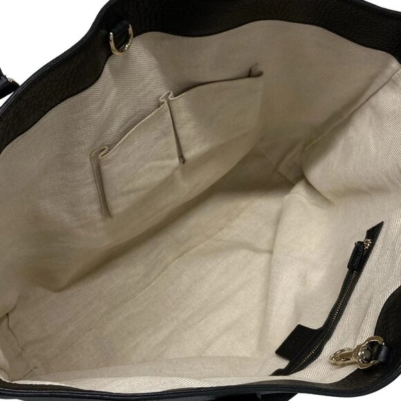 Auth GUCCI Soho 282303 Black Leather Tote Bag - Picture 10 of 15